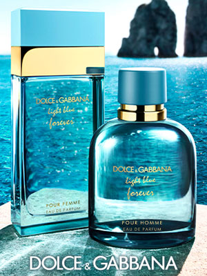 Dolce & Gabbana Light Blue Forever fragrances ad 2021