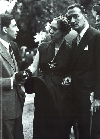Elsa Schiaparelli with Salvador Dali, 1949