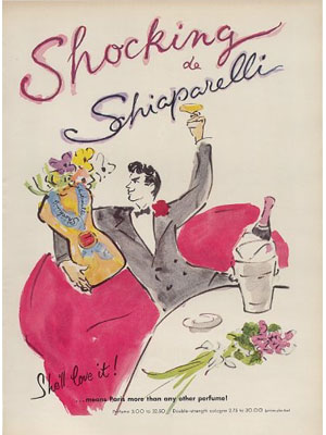 Shocking Elsa Schiaparelli perfumes, Marcel Vertes