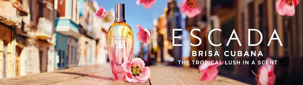 Escada Brisa Cubana perfume banner ads