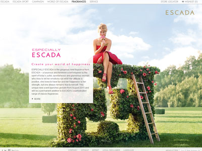 Especially Escada website