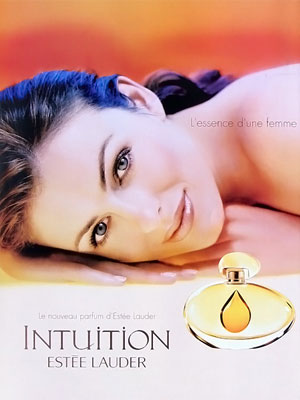 Estee Lauder Intuition perfume ad