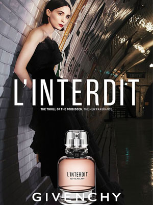 Givenchy L'Interdit ad with Rooney Mara
