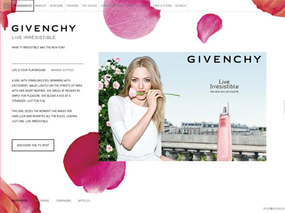 Givenchy Live Irresistible Eau de Toilette Website