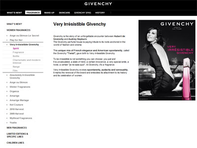Givenchy Very Irresistible website
