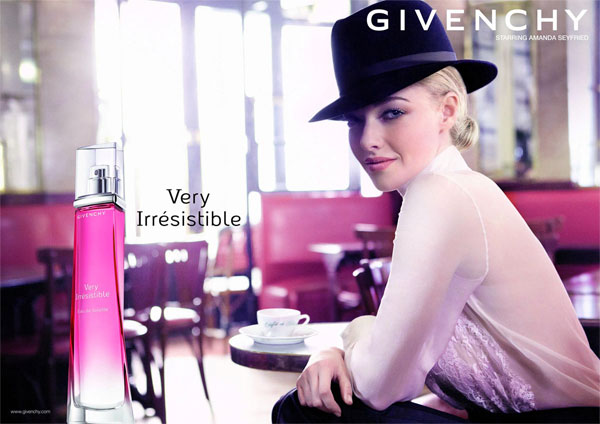 Givenchy Very Irresistible perfume ad Amanda Seyfried