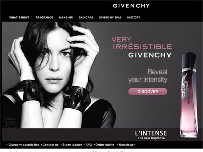 Givenchy Very Irresistible L'Intense website