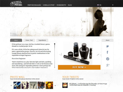 Gorilla Perfumes Icon website