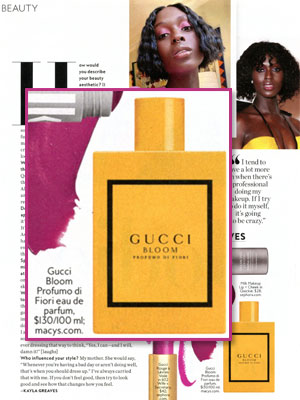 Gucci Bloom Profumo di Fiori editorial InStyle November 2020
