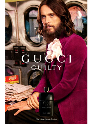 Jared Leto models Gucci Guilty Eau de Parfum ad