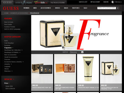 Guess Perfume Original website