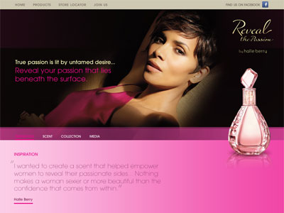 Halle Berry Reveal the Passion website