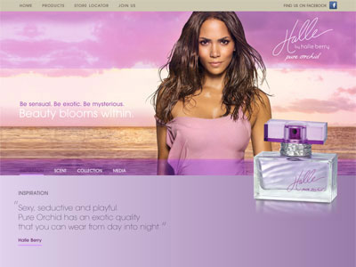 Halle Pure Orchid website