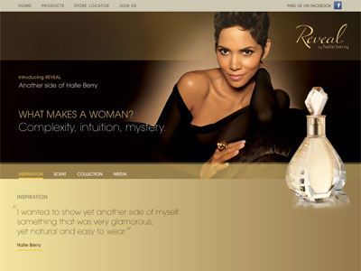 Reveal by Halle Berry website
