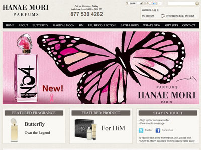 Hanae Mori No. 4 website