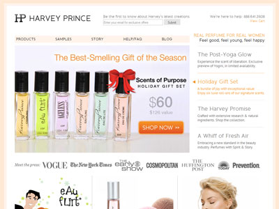 Harvey Prince Eau Flirt website
