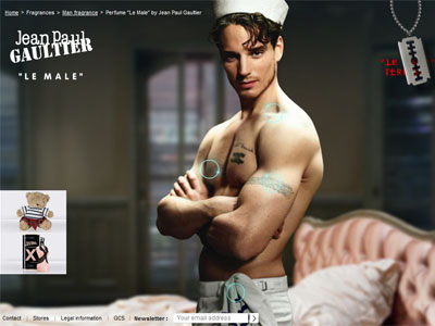 Jean Paul Gaultier Le Male website