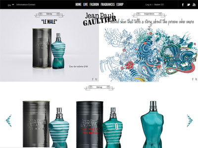 Jean Paul Gaultier Le Male Summer website