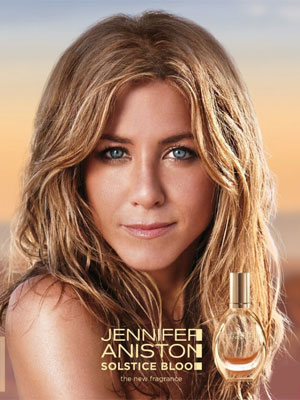 Jennifer Aniston Solstice Bloom Perfume ad