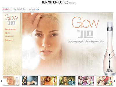 Jennifer Lopez Glow by JLO website
