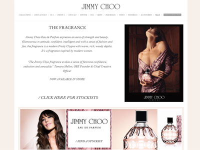Jimmy Choo Perfume website