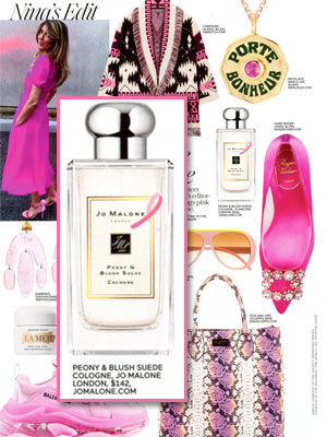 Jo Malone Peony and Blush Suede editorial Elle