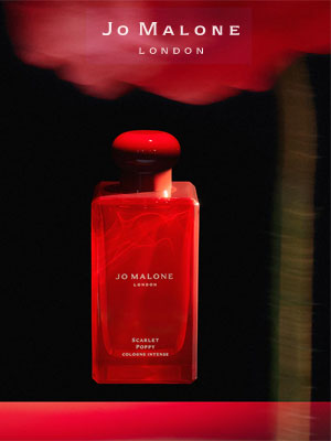 Jo Malone Scarlet Poppy perfume ads 2020