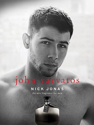 John Varvatos JV x NJ Silver Nick Jonas Fragrance Ad