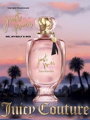 Juicy Couture Just Moi perfume ad 2025