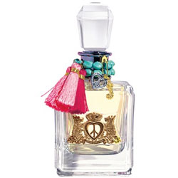 Juicy Couture Peace Love and Juicy Couture perfume bottle