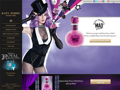 Katy Perry Mad Potion Website