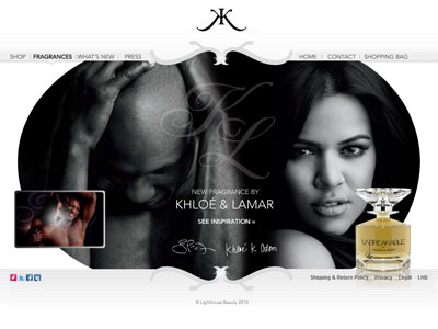 Unbreakable by Khloe and Lamar website