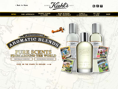 Kiehl's Aromatic Blends website