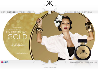 Kim Kardashian Gold website