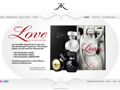 Kim Kardashian Love website
