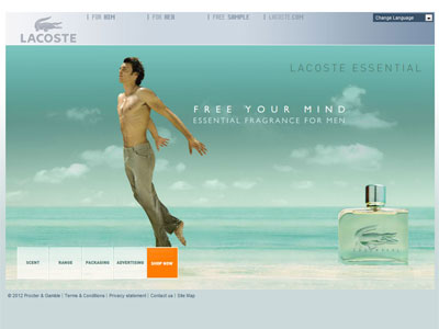 Lacoste Essential website