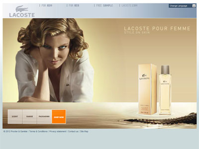 Lacoste Pour Femme website