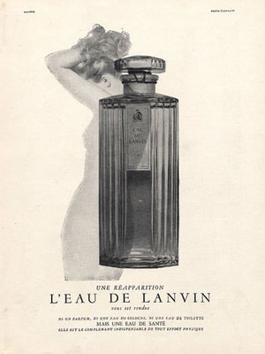 Eau de Lanvin perfume 1940