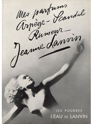 Jeanne Lanvin Parfums, 1935