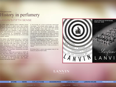 Lanvin Apres Sport website