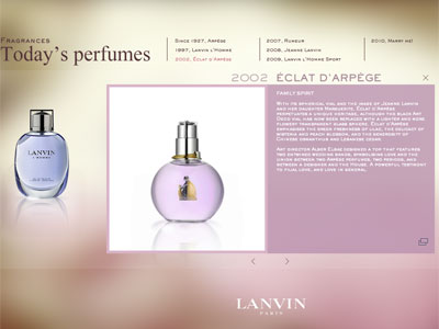 Lanvin Eclat d'Arpege website