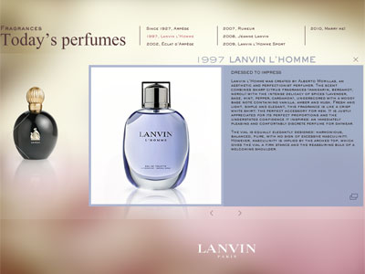 Lanvin L'Homme website