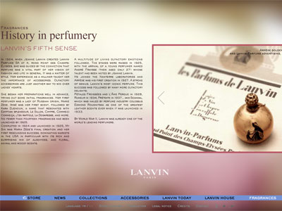 Lanvin Le Chypre website
