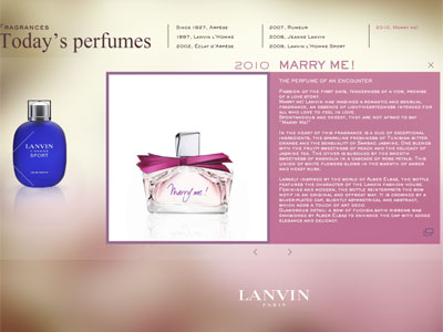Lanvin Marry Me website