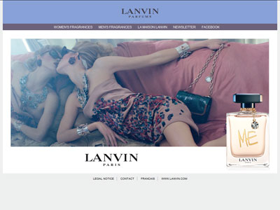 Lanvin Me website