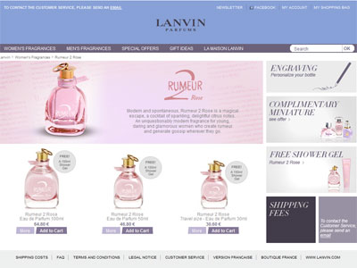Lanvin Rumeur 2 Rose website