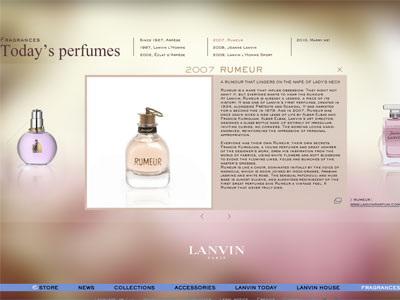Lanvin Rumeur website