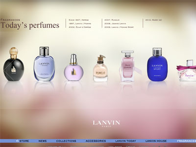 Les Notes de Lanvin website