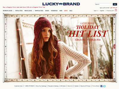 Lucky You Lucky Brand website