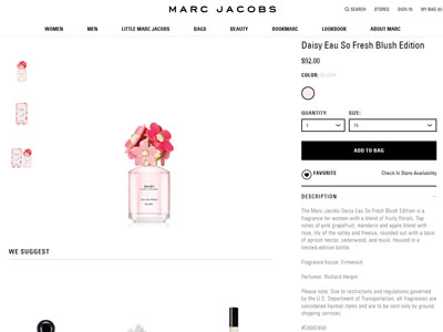 Marc Jacobs Daisy Eau So Fresh Blush Website